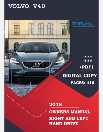 volvo v40 2018 owners manual